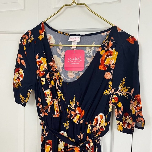 NEW Isabel Maternity Floral Knee-length Dress - Picture 2 of 7